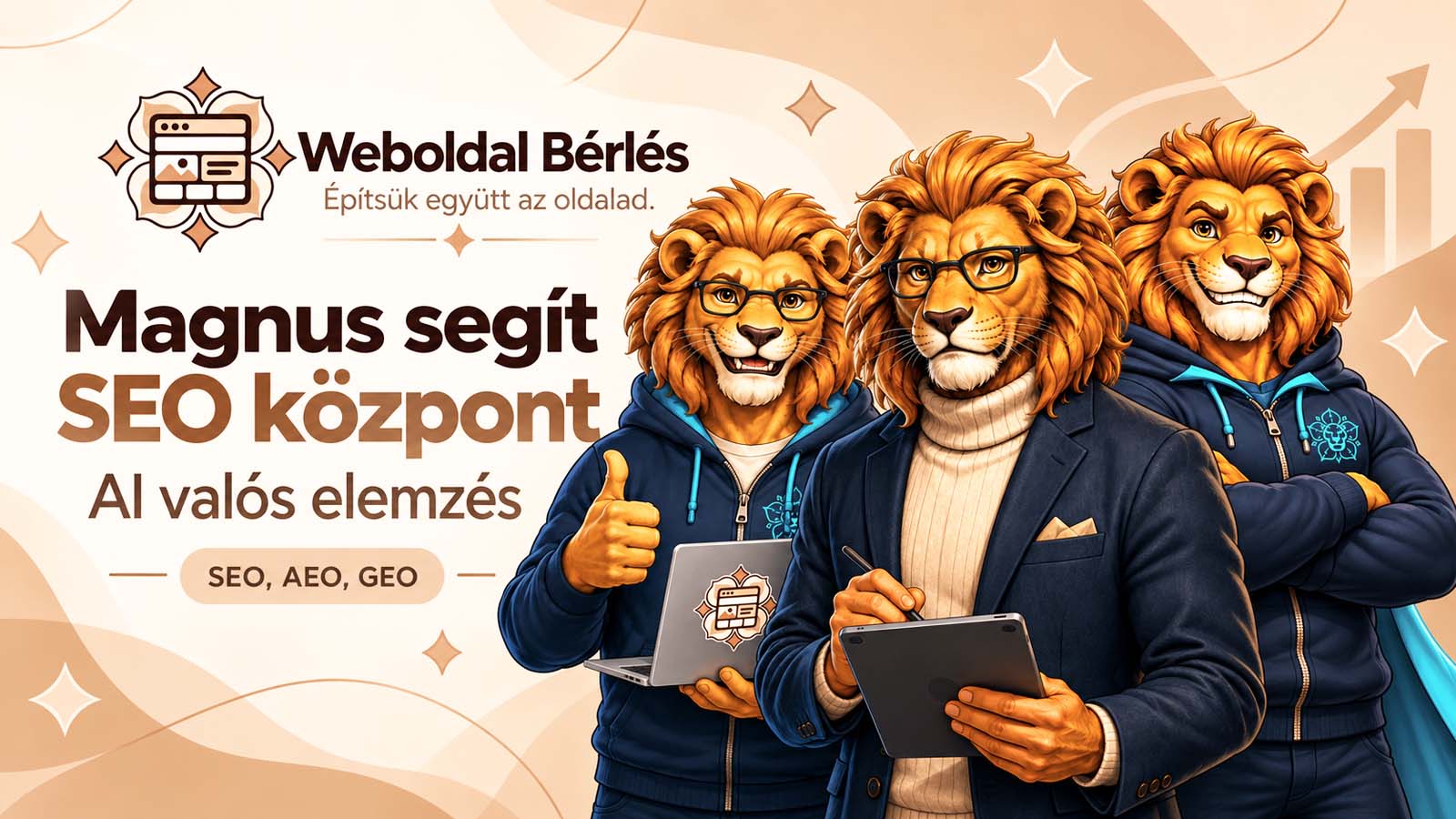 Magnus AI szakértő és a Weboldal Bérlés SEO Központ bemutatása