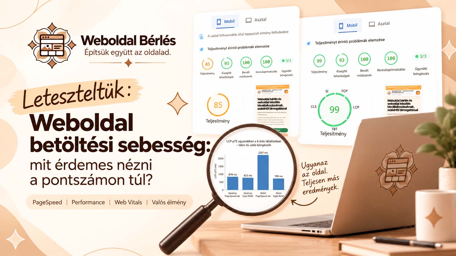 Labor és valós RUM adatok összehasonlítása