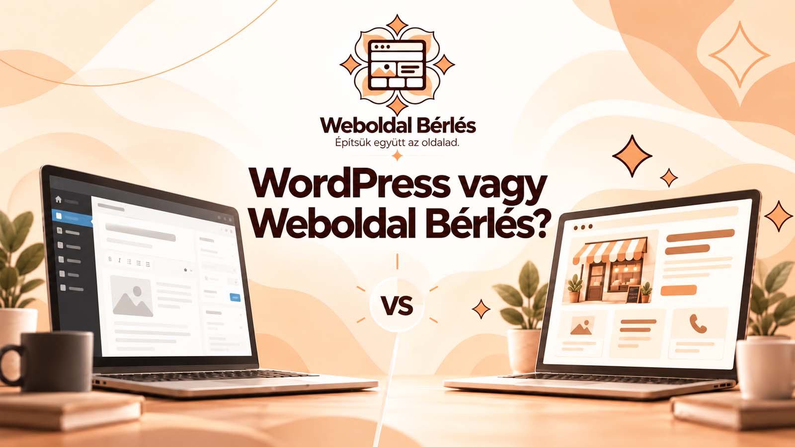WordPress és Weboldal Bérlés összehasonlítása kisvállalkozásoknak