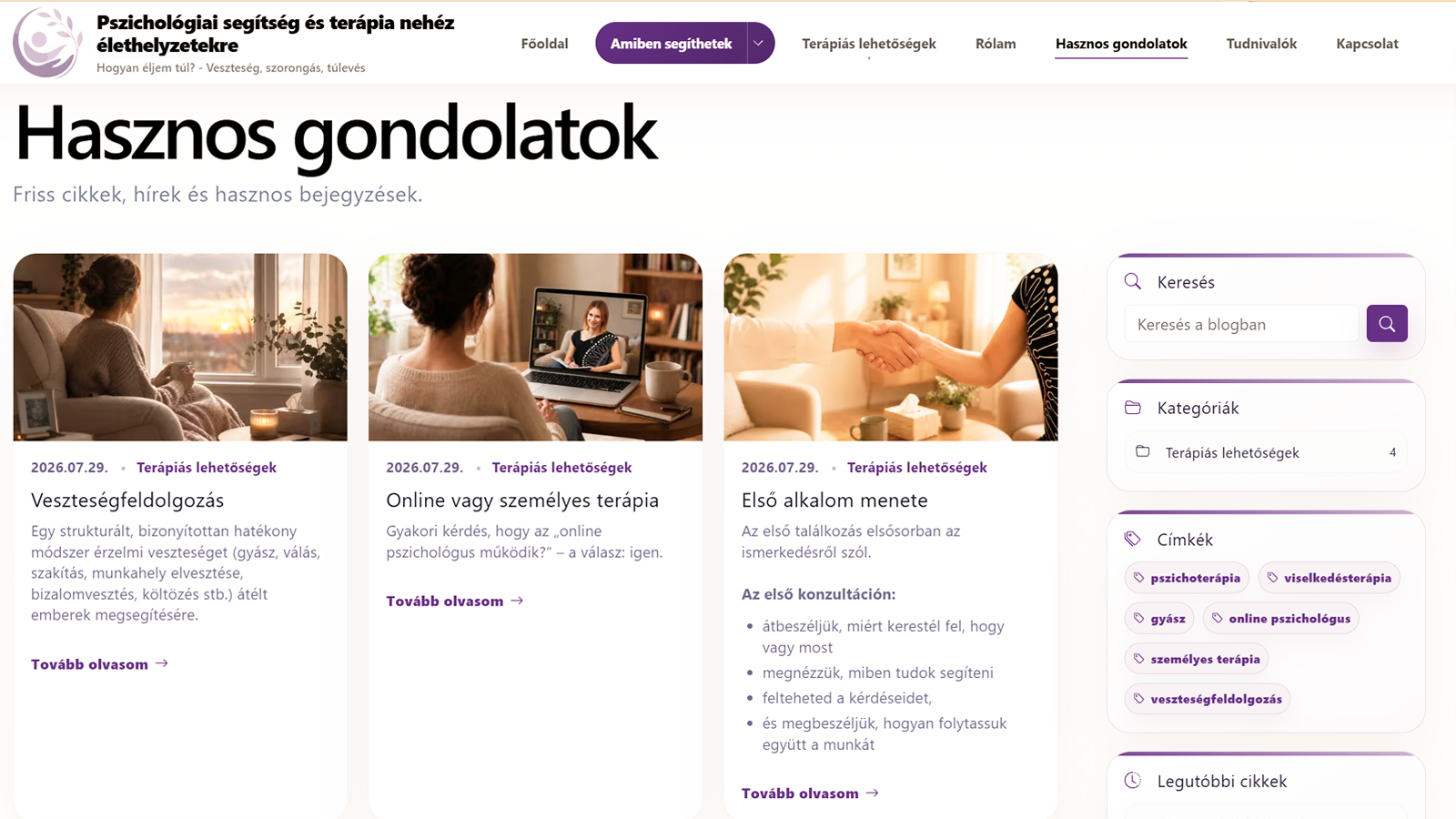 Hogyan éljem túl? blog és hasznos szakmai tartalmak a Weboldal Bérlés Blog extra funkciójával