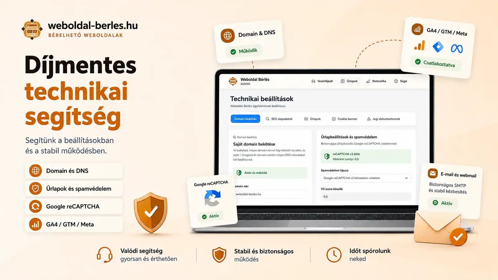 Díjmentes technikai segítség