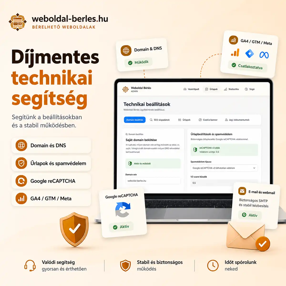 Díjmentes technikai segítség