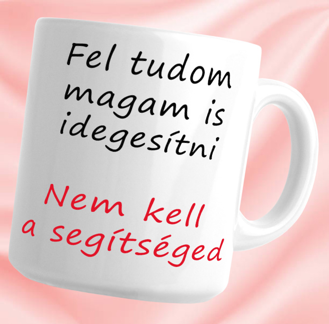 Nem kell a segítség - Bögre